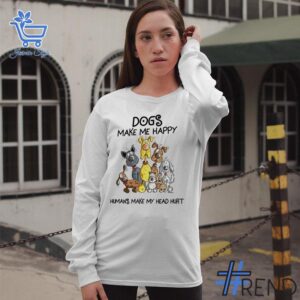 2 Dogs make me happy Shirt featuring a bold design for everyday confidence.