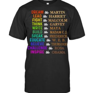 Dream Like Martin Lead Like Harriet The Juneteenth 1865 African American T Shirt designed with a clean aesthetic for everyday wear