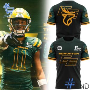 Premium quality 1 Edmonton Elks 2025 Shirt with a modern, versatile look