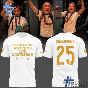 From casual to standout — Everyone Watches The Lionesses England Champions UEFA Women s EURO 2025 Shirt 1 jpg says it all.