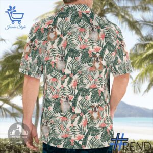 The 2 Floral Leaf Bulldog Hawaiian Shirt delivers iconic streetwear energy.