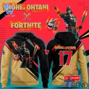 The 1 Fortnite x Shohei Ohtani Hoodie delivers iconic streetwear energy.