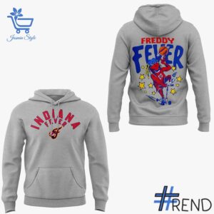 The 2 Freddy Fever Logo Indiana Fever Hoodie brings a timeless classic into today’s style