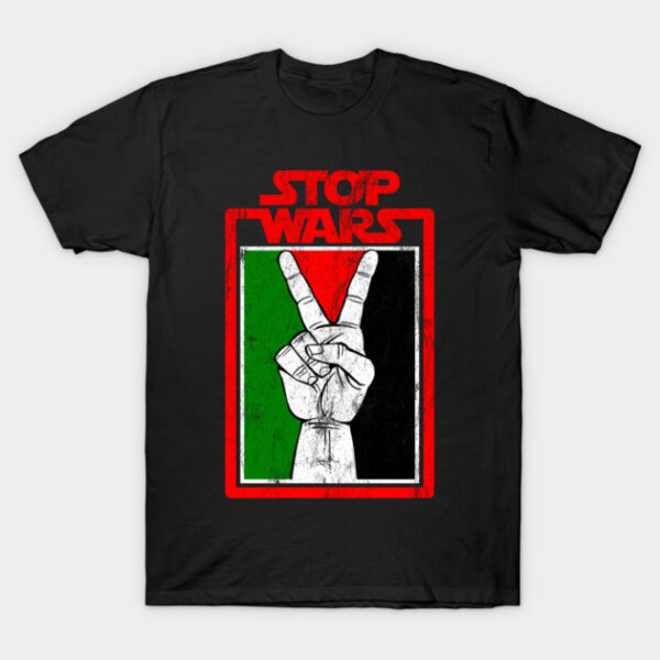 The Free Palestine Stop Wars T Shirt delivers iconic streetwear energy.