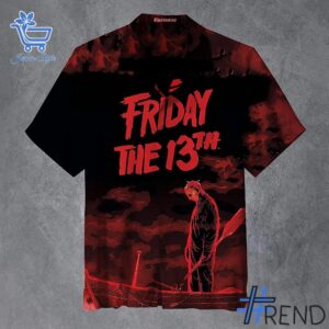 The 1 Friday the 13th Jason Voorhees Hawaiian Shirt delivers iconic streetwear energy.