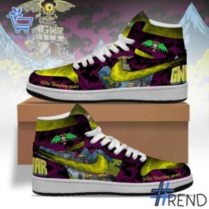 High-quality GWAR 40th Shocking Years Air Jordan High Top Shoes featuring a stylish design for a standout look.