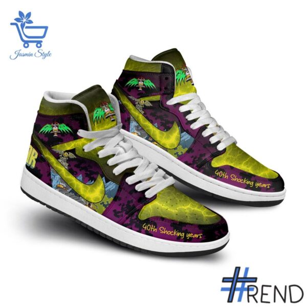 High-quality GWAR 40th Shocking Years Air Jordan High Top Shoes featuring a stylish design for a standout look.