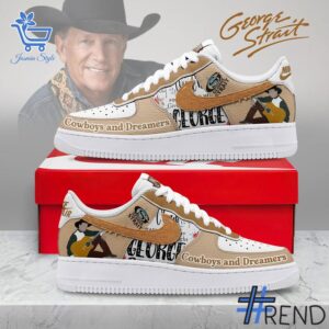 Premium quality 1 George Strait Cowboys and Dreamers Air Force Shoes with a modern, versatile look