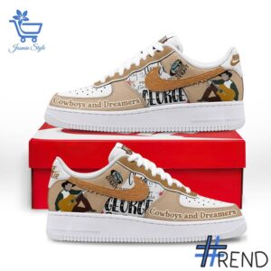 Premium quality 2 George Strait Cowboys and Dreamers Air Force Shoes with a modern, versatile look