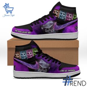 Level up your look with the bold style of 2 Ghost Band I Can See Through Air Jordan Shoes.