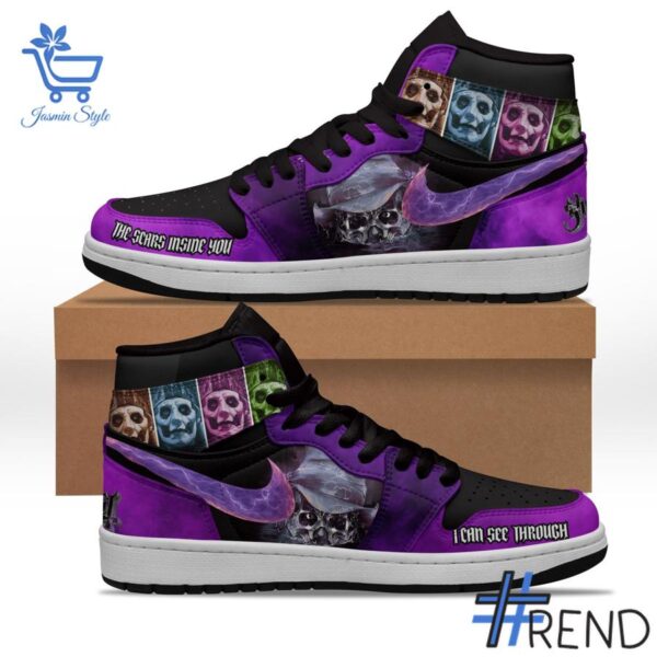 Level up your look with the bold style of 2 Ghost Band I Can See Through Air Jordan Shoes.