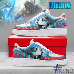 Level up your look with the bold style of 1 Godzila King of The Monster Air Force Shoes.