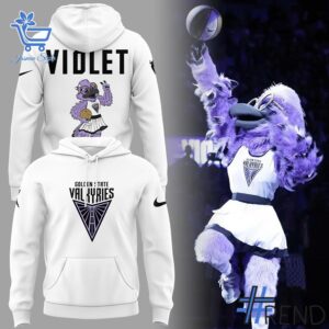 1 Golden State Valkyries Violet Mascot Hoodie designed with a clean aesthetic for everyday wear