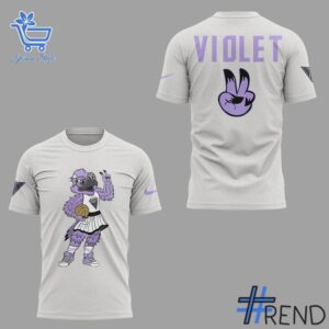2 Golden State Valkyries Violet Mascot Shirt designed with a clean aesthetic for everyday wear