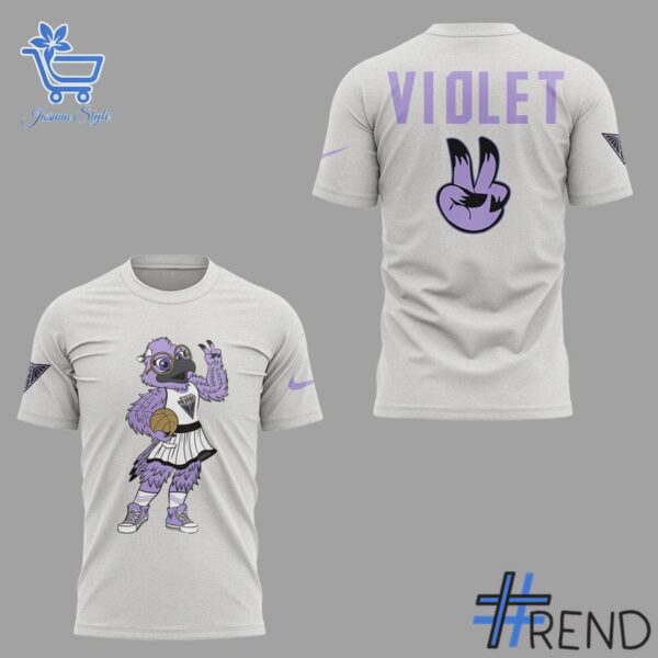 2 Golden State Valkyries Violet Mascot Shirt designed with a clean aesthetic for everyday wear