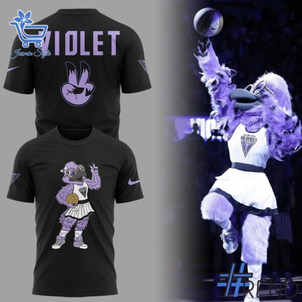 3 Golden State Valkyries Violet Mascot Shirt designed with a clean aesthetic for everyday wear