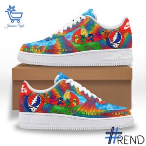 2 Grateful Dead 60 Years Anniversary Air Force Shoes featuring a bold design for everyday confidence.