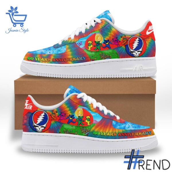 2 Grateful Dead 60 Years Anniversary Air Force Shoes featuring a bold design for everyday confidence.