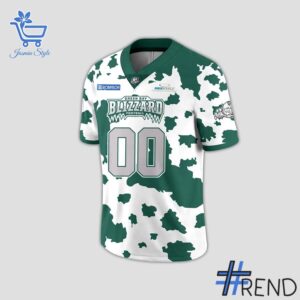 Premium quality 2 Green Bay Blizzard x 2025 Dairy Night Football Jersey with a modern, versatile look