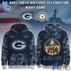 1 Green Bay Packers US Navy 250th Birthday Hoodie featuring a bold design for everyday confidence.