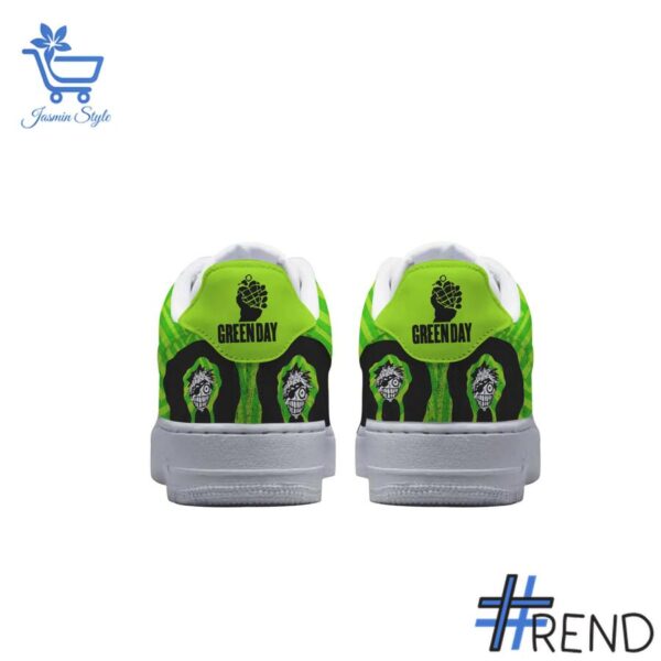 Level up your look with the bold style of 2 Green Day Band Air Force Shoes.
