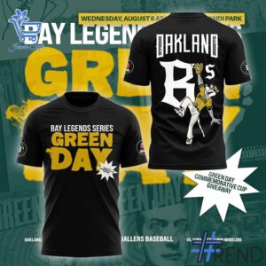 High-quality 4 Green Day Oakland Ballers Shirt featuring a stylish design for a standout look.