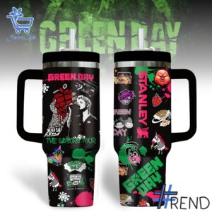 Take every step in comfort with 1 Green Day The Saviors Tour Tumbler 40oz