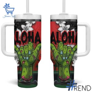 The 3 Halloween Horror Shaka Hand Tumbler 40oz brings street-ready confidence to everyday outfits.