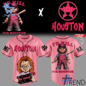 1 Houston Astros Baseball Chucky Night Jersey featuring a bold design for everyday confidence.