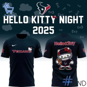 The 1 Houston Texans Hello Kitty 2025 Shirt delivers iconic streetwear energy.