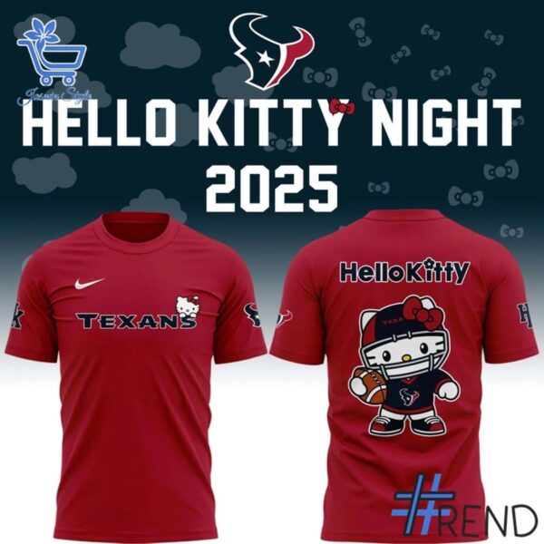 The 3 Houston Texans Hello Kitty 2025 Shirt delivers iconic streetwear energy.