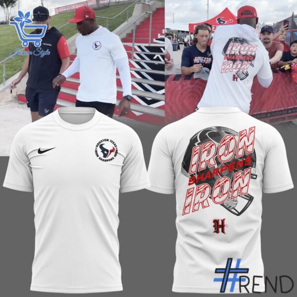 Premium 3 Houston Texans Iron Sharpens Iron Hoodie built for comfort and a modern lifestyle
