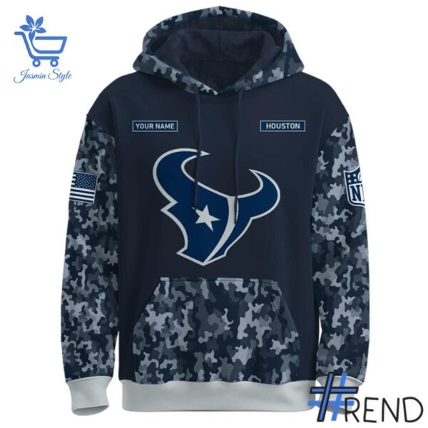 2 Houston Texans US Navy 250th Birthday Hoodie featuring a bold design for everyday confidence.