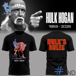 From casual to standout — 1 Hulk Hogan Hulk Rules Shirt says it all.