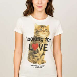 Humane Society Looking For Love Cat Shirt featuring a bold design for everyday confidence.