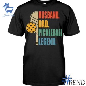 Crafted with care, the 1 Husband Dad Pickleball Legend Shirt delivers a versatile look and lasting quality.