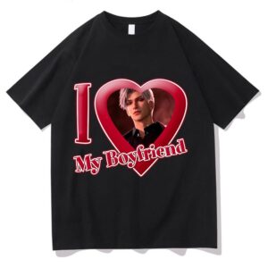 The I Love My Boyfriend T Shirt brings a timeless classic into today’s style