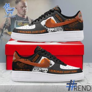 From casual to standout — 1 I Remember Everything Zach Bryan Nike Air Force 1 says it all.