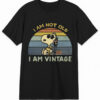 I am Not Old I Am Vintage Snoopy Shirt designed with a clean aesthetic for everyday wear