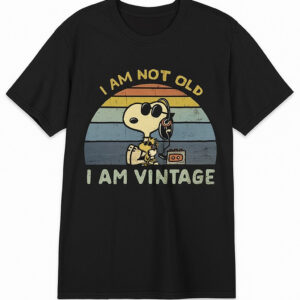 I am Not Old I Am Vintage Snoopy Shirt designed with a clean aesthetic for everyday wear