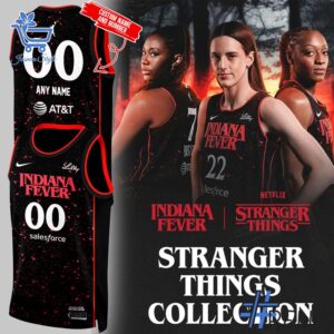From casual to standout — 1 Indiana Fever Stranger Things Rebel Swingman Black Jersey says it all.