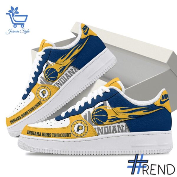 High-quality 4 Indiana Pacers Run This Court Air Force Shoes featuring a stylish design for a standout look.