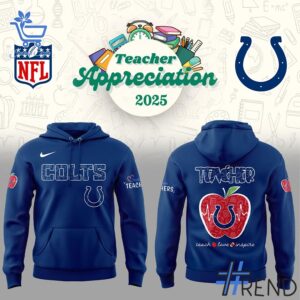 Bold and versatile 1 Indianapolis Colts Teacher Appreciation 2025 Hoodie for any occasion.