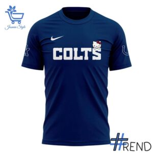 The 2 Indianapolis Colts x Hello Kitty Shirt delivers iconic streetwear energy.