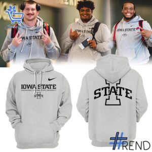 The 1 Iowa State Football Gray Hoodie Shirt brings street-ready confidence to everyday outfits.