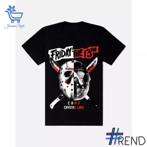 The 1 Jason Voorhees Split Mask Friday the 13th T Shirt brings street-ready confidence to everyday outfits.