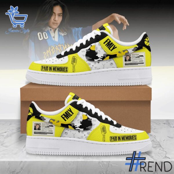 1 Jessie Reyez Paid In Memories Air Force Shoes designed with a clean aesthetic for everyday wear