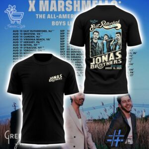 The 1 Jonas Brothers Greetings From Your Hometown Tour 2025 Tshirt delivers iconic streetwear energy.