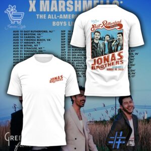 The 2 Jonas Brothers Greetings From Your Hometown Tour 2025 Tshirt delivers iconic streetwear energy.