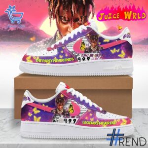 From casual to standout — 1 Juice Wrld The Party Never Ends Air Force Shoes says it all.